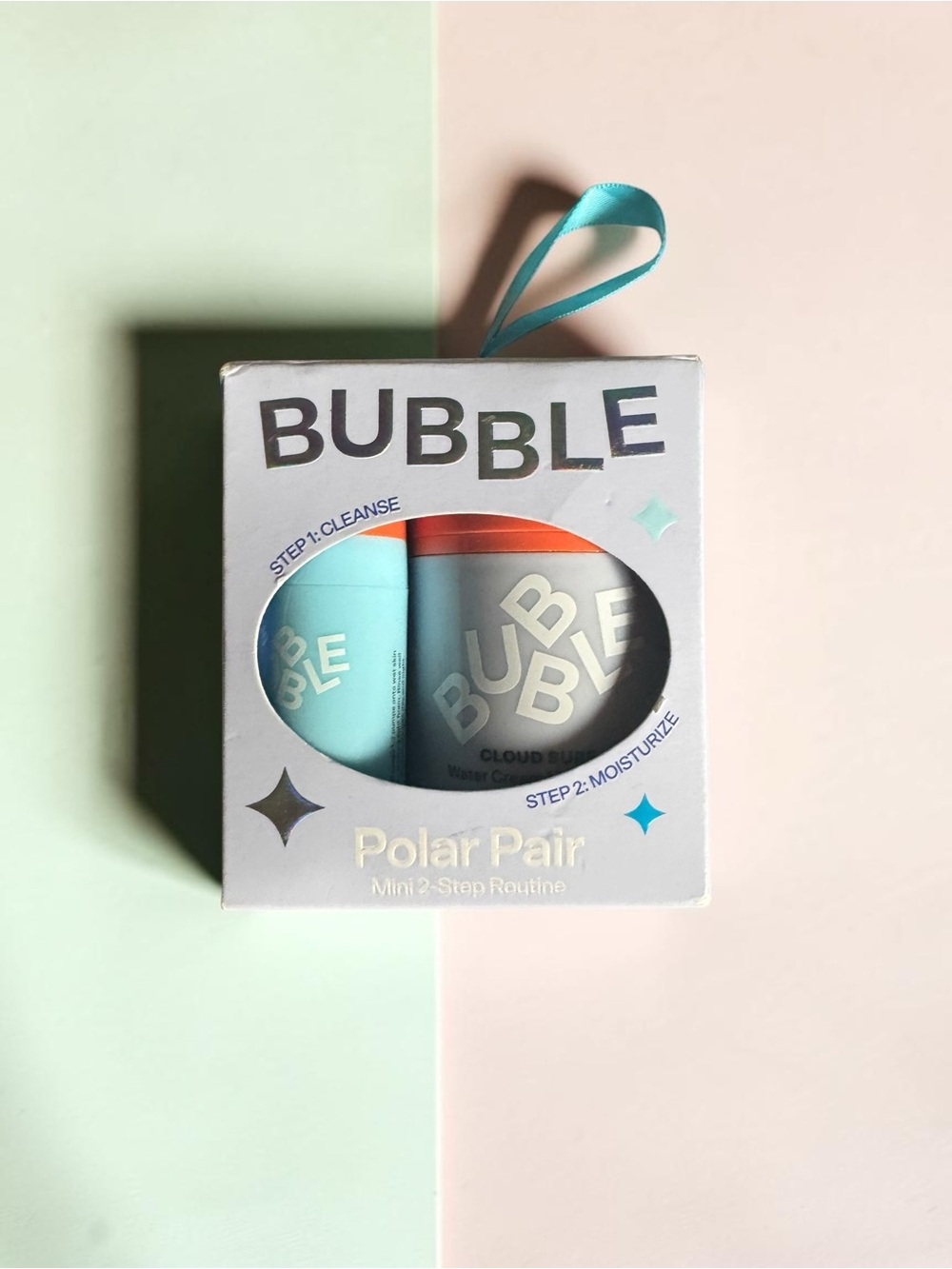 Bubble Polar Pair Mini 2-Step Moisturizer & Cleanser Set - NIB